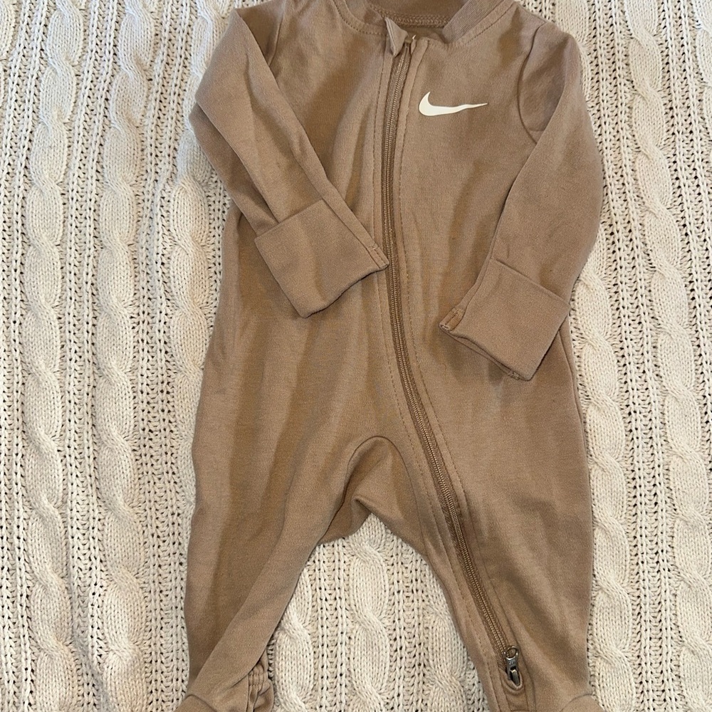 Nike Tan Kids Footie One Piece